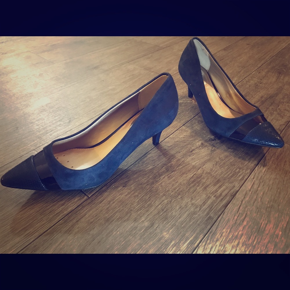 Alfani step n flex blue pump heels size 6 m